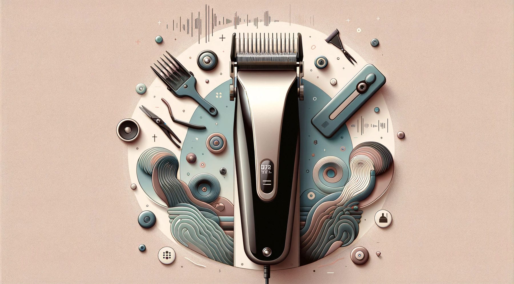 Buy quiet hair clippers - sleek, modern clippers in a tranquil setting