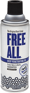 Free All Rust Removal Deep Penetrating Oil